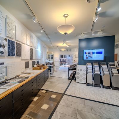 Carlson's Floors tile showroom interior